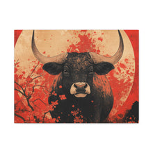 Load image into Gallery viewer, Lunar Year of the Ox - Stretched Matte Print for Home Decor