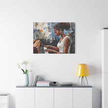 Load image into Gallery viewer, Piano Woman Canvas Art, Stylish Modern Decor, Gift for Music Lovers, Home Wall Art, Unique Artistic Playroom Decor