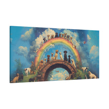 Load image into Gallery viewer, Rainbow Bridge Dog Canvas Artwork - Pet Lovers Home Decor