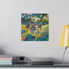 Load image into Gallery viewer, Vibrant Schnauzer Dogs Canvas Wall Art