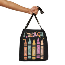Load image into Gallery viewer, Adjustable Tote Bag (AOP) - I Teach