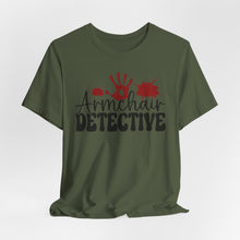 Load image into Gallery viewer, Armchair Detective Tee - Unisex Jersey Short Sleeve Shirt for Mystery Lovers