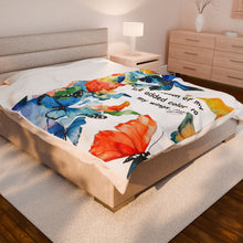 Load image into Gallery viewer, Butterfly Plush Blanket