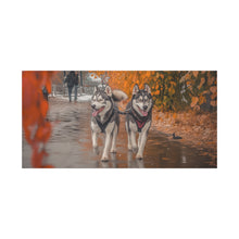 Load image into Gallery viewer, Husky Wall Art Canvas - Autumn Vibes Home Decor