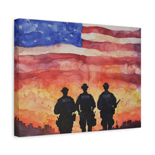 Load image into Gallery viewer, Inspirational Police Wall Art Canvas - Support Our Heroes