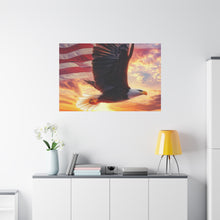 Load image into Gallery viewer, Patriotic Eagle Canvas Wall Art