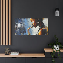 Load image into Gallery viewer, Saxophone Art Canvas, Music Lover Decor, Jazz Wall Art, Unique Gift for Musicians, Home Office Decoration, Inspirational Artwork