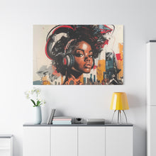 Load image into Gallery viewer, Urban Vibe Matte Canvas Print - Stylish Artwork for Music Lovers