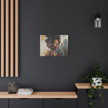 Load image into Gallery viewer, Urban Chic Canvas Art - Vibrant Female Portrait with Headphones