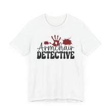 Load image into Gallery viewer, Armchair Detective Tee - Unisex Jersey Short Sleeve Shirt for Mystery Lovers