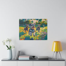 Load image into Gallery viewer, Vibrant Schnauzer Dogs Canvas Wall Art