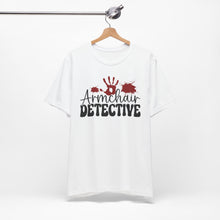Load image into Gallery viewer, Armchair Detective Tee - Unisex Jersey Short Sleeve Shirt for Mystery Lovers