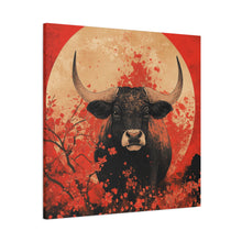 Load image into Gallery viewer, Lunar Year of the Ox - Stretched Matte Print for Home Decor