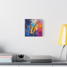 Load image into Gallery viewer, Colorful Saxophone Canvas Art - Vibrant Jazz Wall Decor
