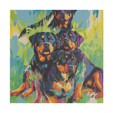 Load image into Gallery viewer, Rottweilers Canvas Art