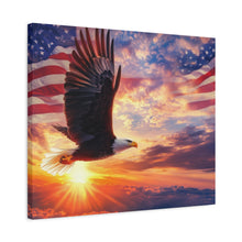 Load image into Gallery viewer, Eagle Sunset Canvas Wall Art - Patriotic Home Decor
