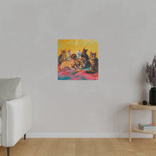 Load image into Gallery viewer, Colorful Cat Canvas Art - Vibrant Cat Portraits for Cat Lovers
