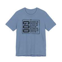 Load image into Gallery viewer, Inspirational God Quote Unisex Jersey Tee