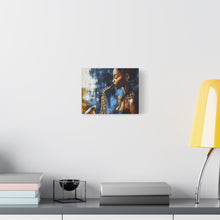 Load image into Gallery viewer, Saxophone Art Canvas, Jazz Decor, Music Lover Gift, Home Wall Art, Portrait Painting, Modern Artwork, Unique Gift Idea
