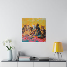 Load image into Gallery viewer, Colorful Cat Canvas Art - Vibrant Cat Portraits for Cat Lovers