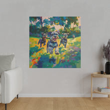 Load image into Gallery viewer, Vibrant Schnauzer Dogs Canvas Wall Art