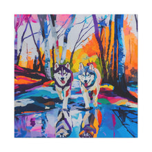 Load image into Gallery viewer, Husky Canvas Art