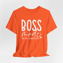 Load image into Gallery viewer, Boss Mode Unisex Jersey Tee - Motivational Short Sleeve Shirt for Entrepreneurs