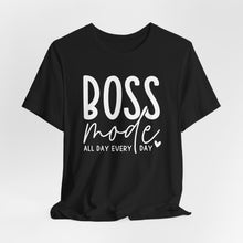 Load image into Gallery viewer, Boss Mode Unisex Jersey Tee - Motivational Short Sleeve Shirt for Entrepreneurs