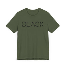 Load image into Gallery viewer, Unisex Jersey Tee - Black Love Pride History Shirt
