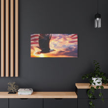 Load image into Gallery viewer, Eagle Sunset Canvas Wall Art - Patriotic Home Decor