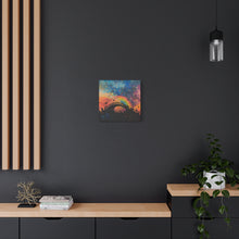 Load image into Gallery viewer, Vibrant Pet Lovers Canvas Art - Rainbow Bridge Design