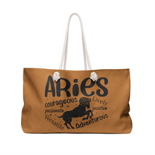 Load image into Gallery viewer, Weekender Bag - Aries