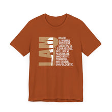 Load image into Gallery viewer, Empowering Unisex Tee - 'I AM' Black Woman Strength - Inspirational Statement Shirt