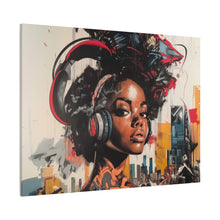 Load image into Gallery viewer, Urban Vibe Matte Canvas Print - Stylish Artwork for Music Lovers