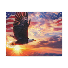 Load image into Gallery viewer, Eagle Sunset Canvas Wall Art - Patriotic Home Decor