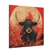 Load image into Gallery viewer, Lunar Year of the Ox - Stretched Matte Print for Home Decor