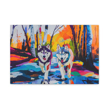 Load image into Gallery viewer, Husky Canvas Art
