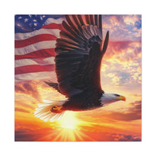 Load image into Gallery viewer, Patriotic Eagle Canvas Wall Art
