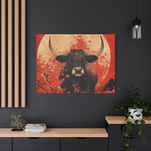 Load image into Gallery viewer, Lunar Year of the Ox - Stretched Matte Print for Home Decor