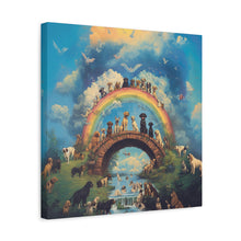 Load image into Gallery viewer, Rainbow Bridge Dog Canvas Artwork - Pet Lovers Home Decor