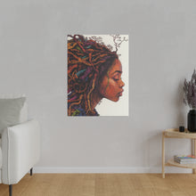 Load image into Gallery viewer, Grounded Woman of Color Matte Canvas, Stretched, 0.75"