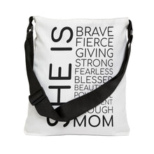 Load image into Gallery viewer, Adjustable Tote Bag (AOP) - She is