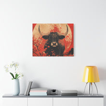 Load image into Gallery viewer, Lunar Year of the Ox - Stretched Matte Print for Home Decor