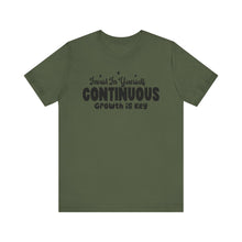 Load image into Gallery viewer, Motivational Short Sleeve Tee - Invest In Yourself, Continuous Growth Is Key