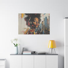Load image into Gallery viewer, Urban Chic Canvas Art - Vibrant Female Portrait with Headphones