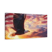 Load image into Gallery viewer, Eagle Sunset Canvas Wall Art - Patriotic Home Decor