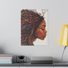 Load image into Gallery viewer, Grounded Woman of Color Matte Canvas, Stretched, 0.75"