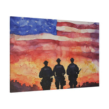 Load image into Gallery viewer, Inspirational Police Wall Art Canvas - Support Our Heroes