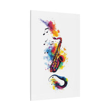 Load image into Gallery viewer, Vibrant Saxophone Art Canvas Print - Colorful Wall Decor