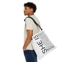 Load image into Gallery viewer, Adjustable Tote Bag (AOP) - She is